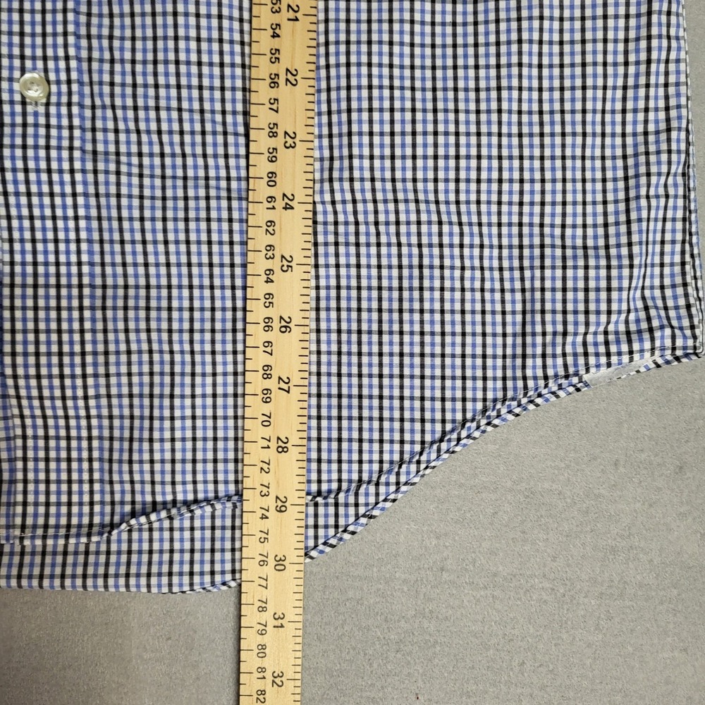 Lands End Checked Long Sleeve Button Down Casual Shirt Men's 15 1/2 (34-35) - Picture 9 of 9
